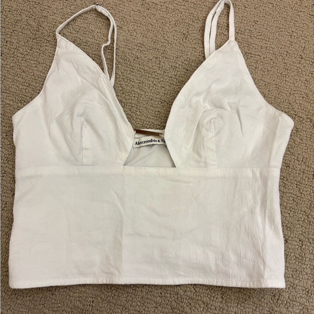 Abercrombie & Fitch White Strappy Top